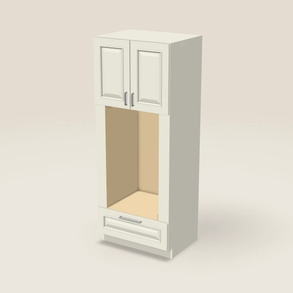 33" Oven Cabinet with Microwave Opening — 84" High — Signature Pearl, 3D picture