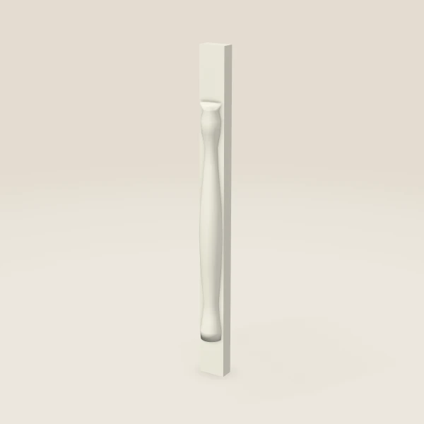Media pata POLE28-B3 — 36½" de alto, imagen en 3D