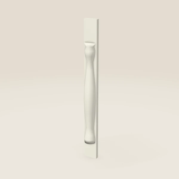 Media pata POLE28-W330 — 30" de alto, imagen en 3D