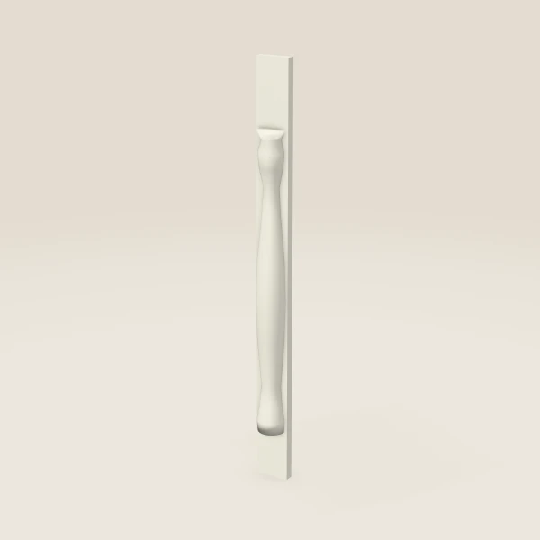 Media pata POLE28-W336 — 36" de alto, imagen en 3D