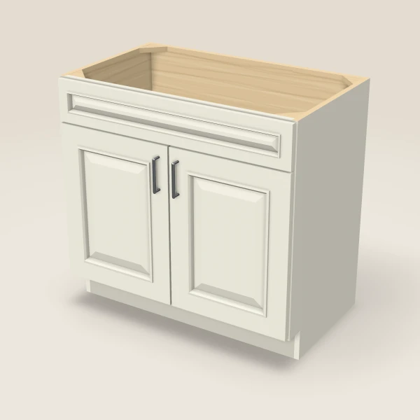 36" Vanity, Doors Only — Signature Pearl, 3D picture
