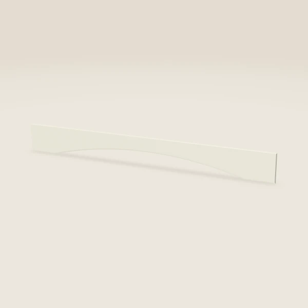 54" Arched Valance, Profile B — 6" High — Signature Pearl, 3D picture