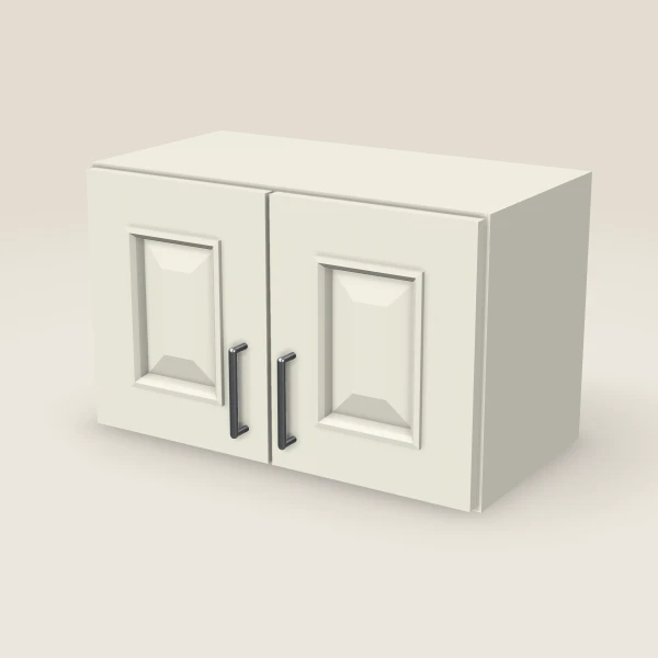 24" Wall Cabinet — 15" High, Double Door — Signature Pearl, 3D picture