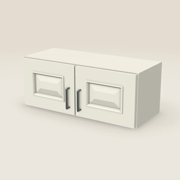 30" Wall Cabinet — 12" High, Double Door — Signature Pearl, 3D picture