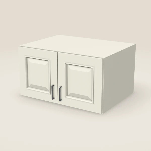 33" Wall Cabinet — 18" High, 24" Deep, Double Door — Signature Pearl, 3D picture