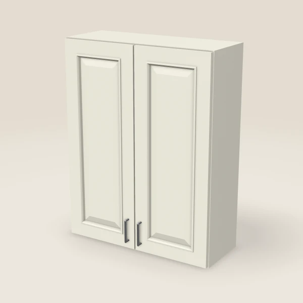 33" Wall Cabinet — 42" High, Double Door — Signature Pearl, 3D picture