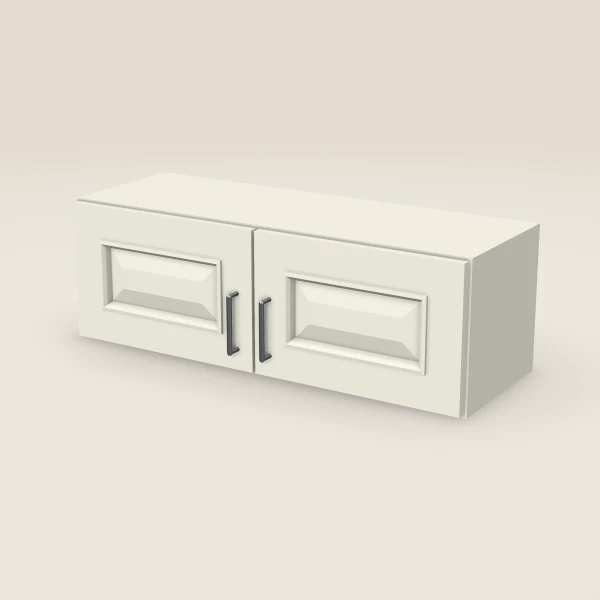 36" Wall Cabinet — 12" High, Double Door — Signature Pearl, 3D picture