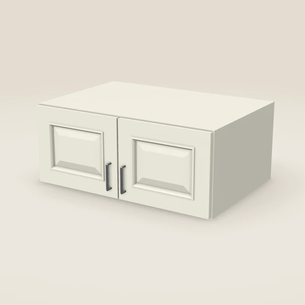 36" Wall Cabinet — 15" High, 24" Deep, Double Door — Signature Pearl, 3D picture