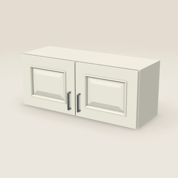 36" Wall Cabinet — 15" High, Double Door — Signature Pearl, 3D picture