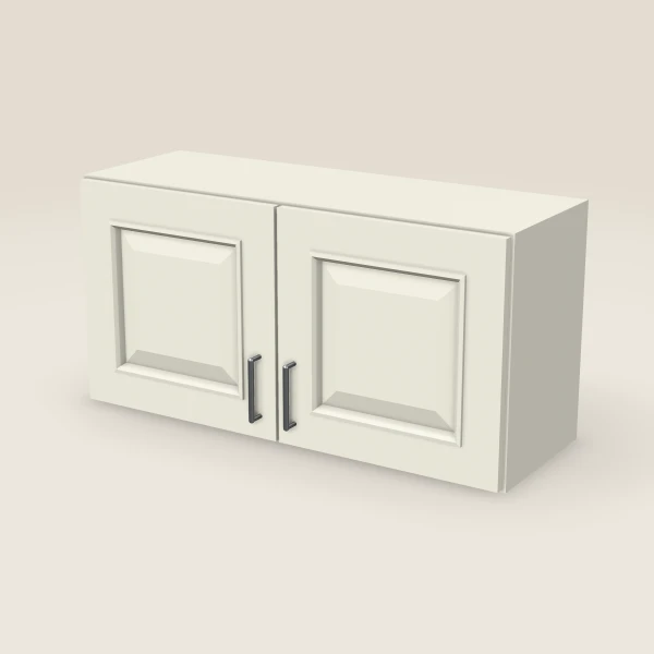 36" Wall Cabinet — 18" High, Double Door — Signature Pearl, 3D picture