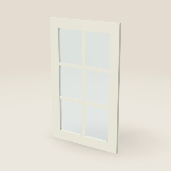 Glass Door with Mullion for W3630B (17-11/16" × 29-5/16") — Signature Pearl, 3D picture