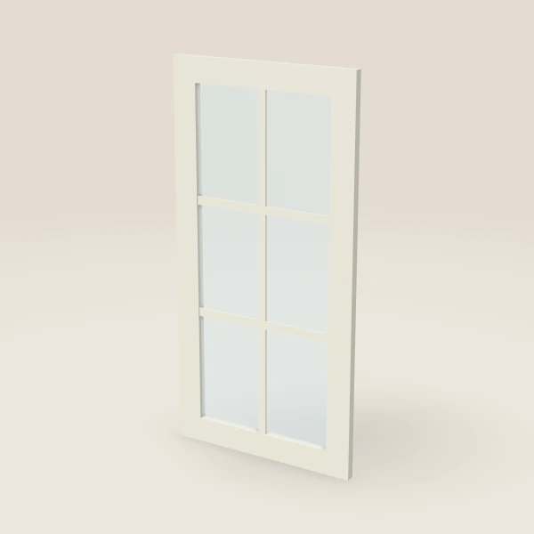 Glass Door with Mullion for W3636B (17-11/16" × 35-5/16") — Signature Pearl, 3D picture
