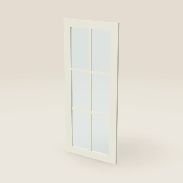 Glass Door with Mullion for W3642B (17-11/16" × 41-5/16") — Signature Pearl, 3D picture