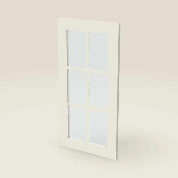 Puerta de vidrio con parteluces para WDC2430 (14-11/16" × 29-5/16") — Signature Pearl, imagen en 3D