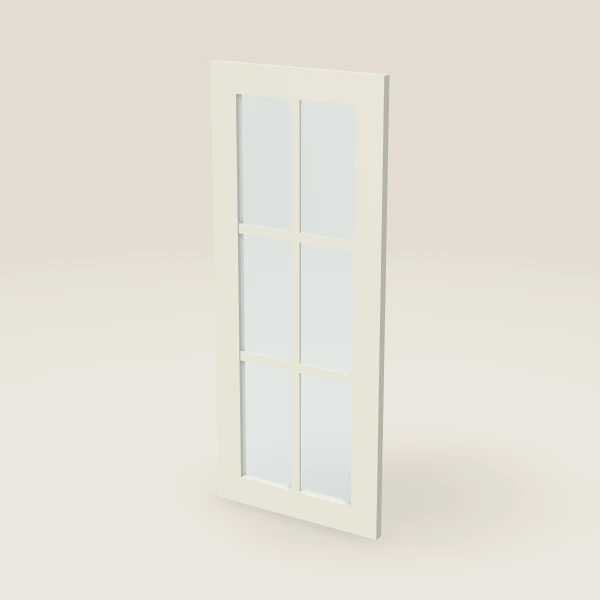 Puerta de vidrio con parteluces para WDC273615 (14-11/16" × 35-5/16") — Signature Pearl, imagen en 3D