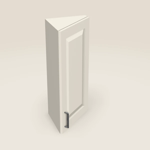 12" Wall End Angle Cabinet — 30" High — Townplace Crema, 3D picture