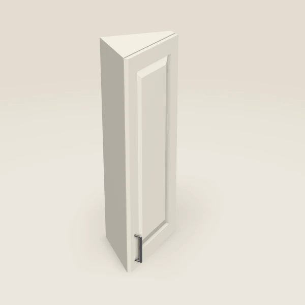 12" Wall End Angle Cabinet — 36" High — Townplace Crema, 3D picture