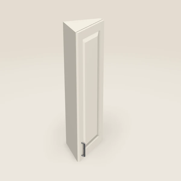 12" Wall End Angle Cabinet — 42" High — Townplace Crema, 3D picture