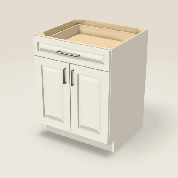 27" Base Cabinet — Double Door — Townplace Crema, 3D picture