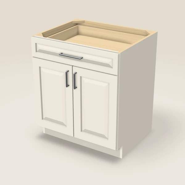 30" Base Cabinet — Double Door — Townplace Crema, 3D picture