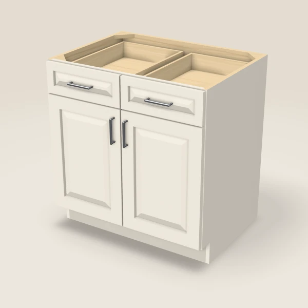 33" Base Cabinet — Double Door — Townplace Crema, 3D picture