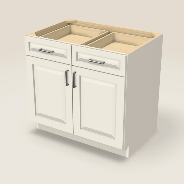36" Base Cabinet — Double Door — Townplace Crema, 3D picture