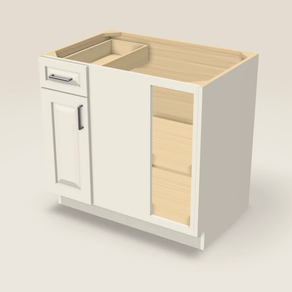 Base Blind Corner — fills 39–42" — Townplace Crema, 3D picture
