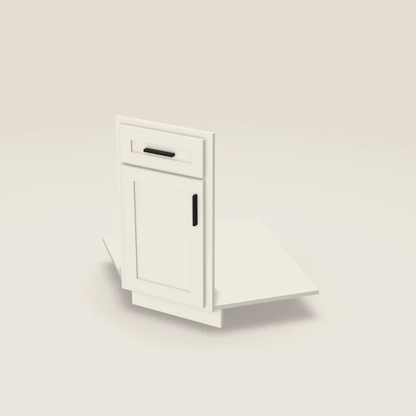 Diagonal Corner Sink Front Kit — 36", Not a Cabinet — Townplace Crema, 3D picture