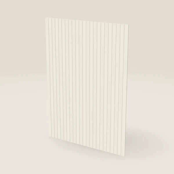 Beaded Board Panel — 48" × 34½", ¼" Thick — Townplace Crema, 3D picture
