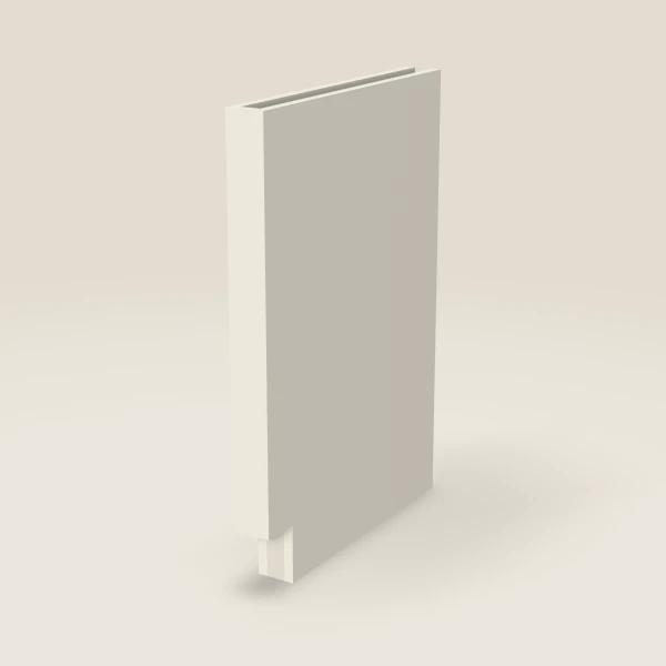 3" Boxed Column, Base — 34½" High, 24" Deep — Townplace Crema, 3D picture