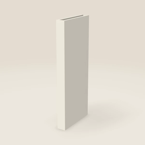 3" Boxed Column, Wall — 36" High, 15" Deep — Townplace Crema, 3D picture