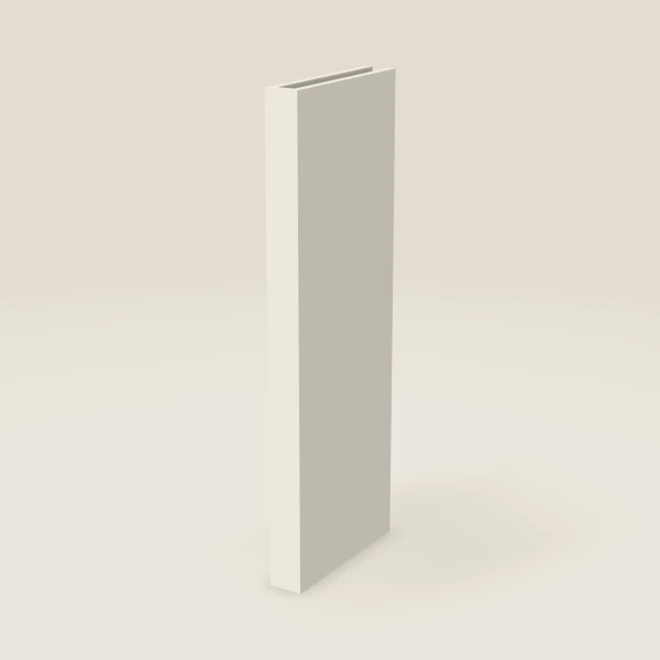 3" Boxed Column, Wall — 42" High, 15" Deep — Townplace Crema, 3D picture