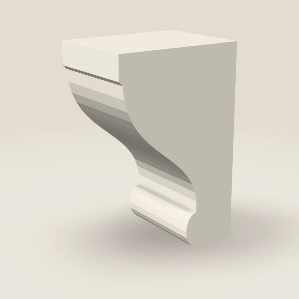 Corbel 56 — 3" × 6" — Townplace Crema, 3D picture