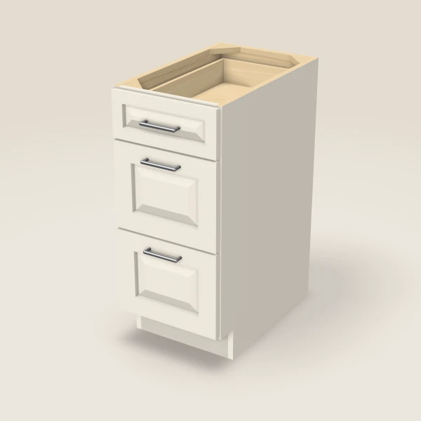 15" 3-Drawer Base — Townplace Crema, 3D picture