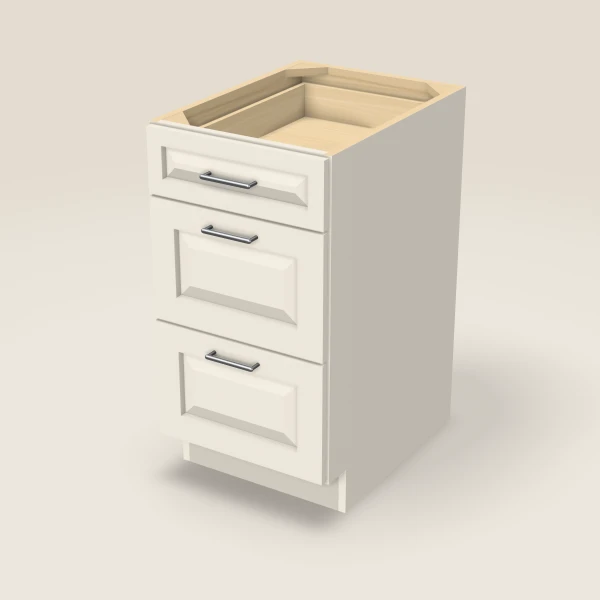 18" 3-Drawer Base — Townplace Crema, 3D picture