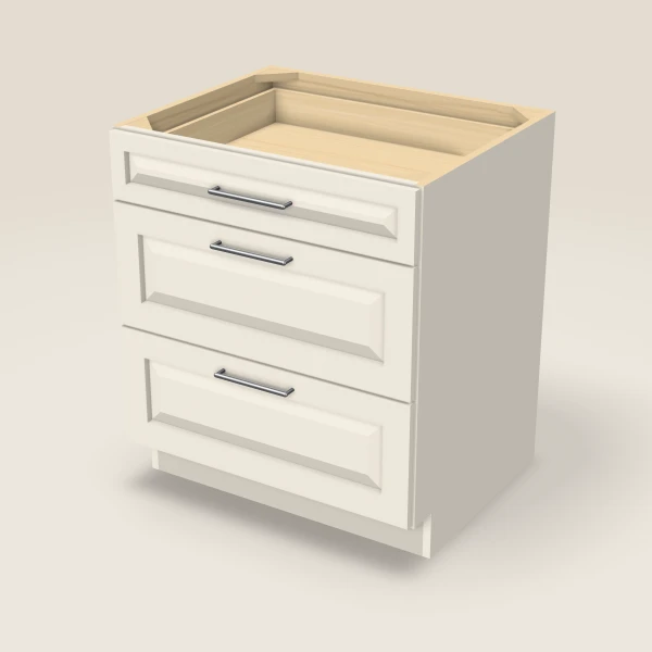 30" 3-Drawer Base — Townplace Crema, 3D picture
