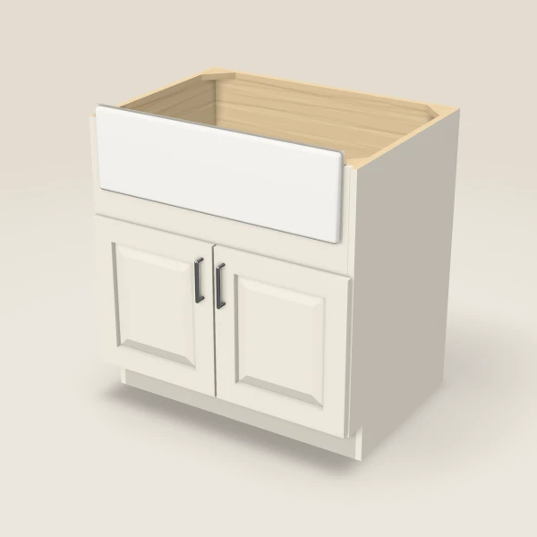 33" Farm Sink Base — Townplace Crema, 3D picture