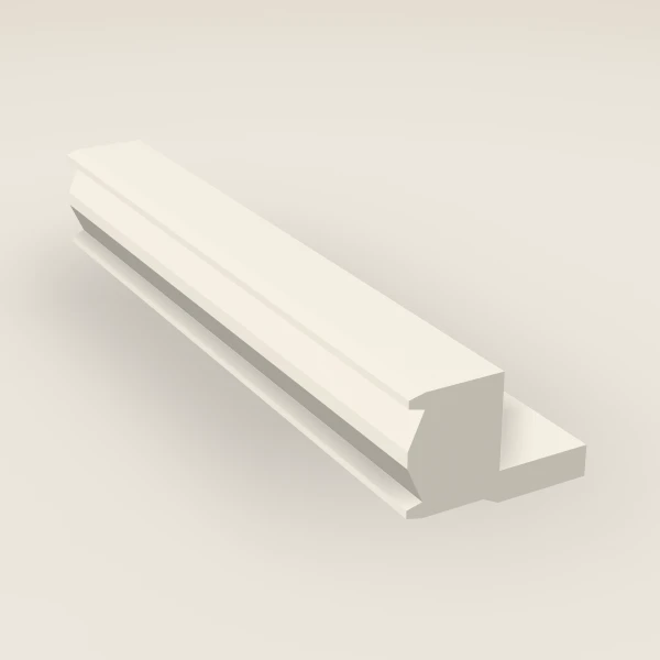 Light Rail Molding — 96" — Townplace Crema, 3D picture