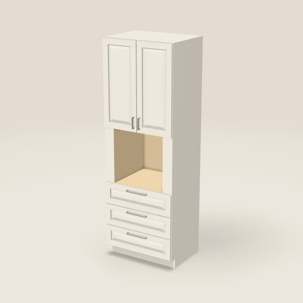 33" Oven Cabinet — 96" High — Townplace Crema, 3D picture