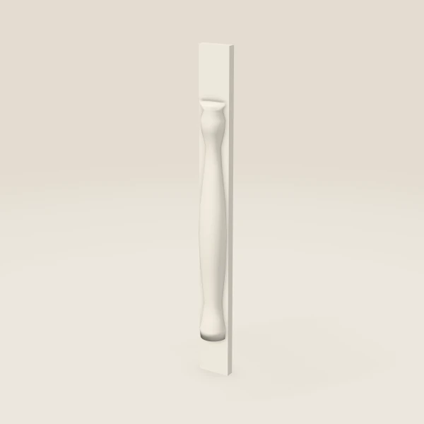 Half Leg POLE28-W330 — 30" High — Townplace Crema, 3D picture