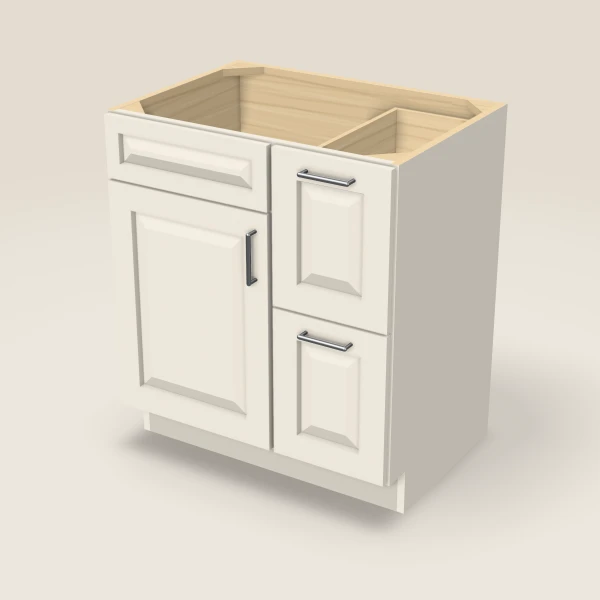 30" Vanity with Drawers Right — Townplace Crema, 3D picture