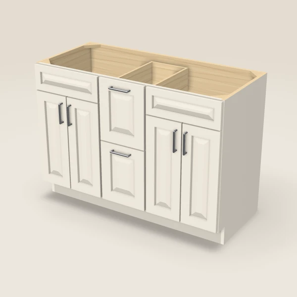 48" Vanity with Drawers Both Sides — Townplace Crema, 3D picture