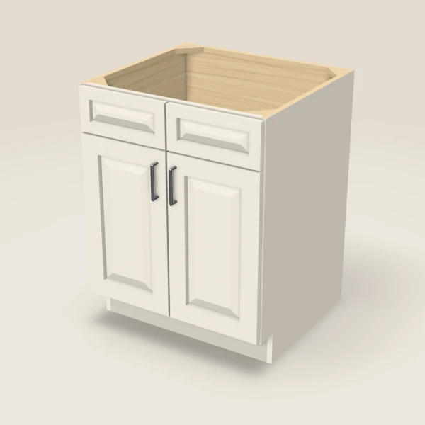 27" Sink Base — Double Door — Townplace Crema, 3D picture