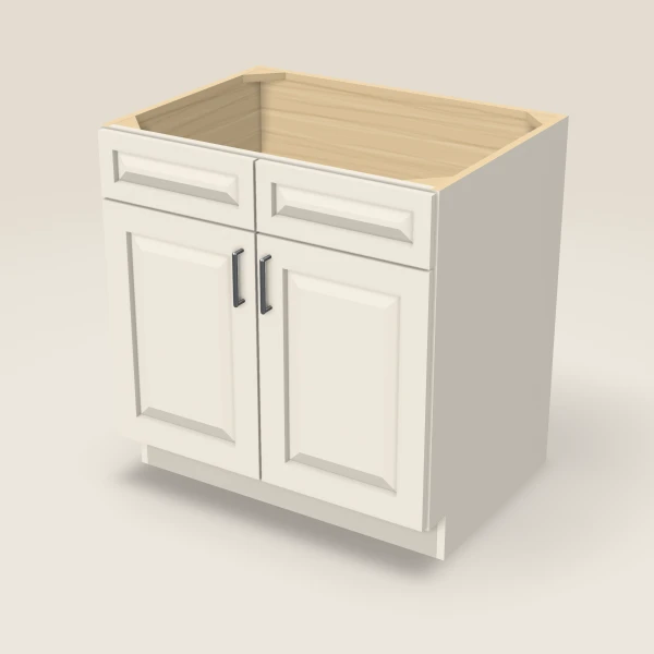 33" Sink Base — Double Door — Townplace Crema, 3D picture