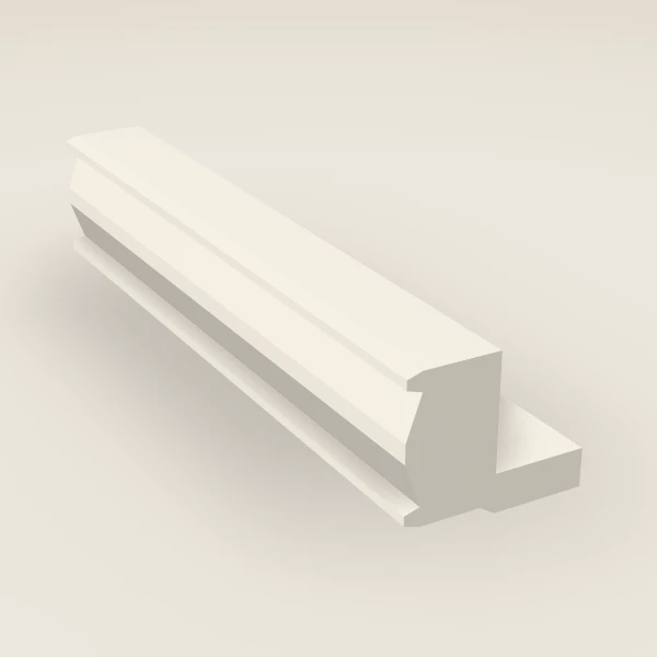 Tall Light Rail Molding — 96" — Townplace Crema, 3D picture