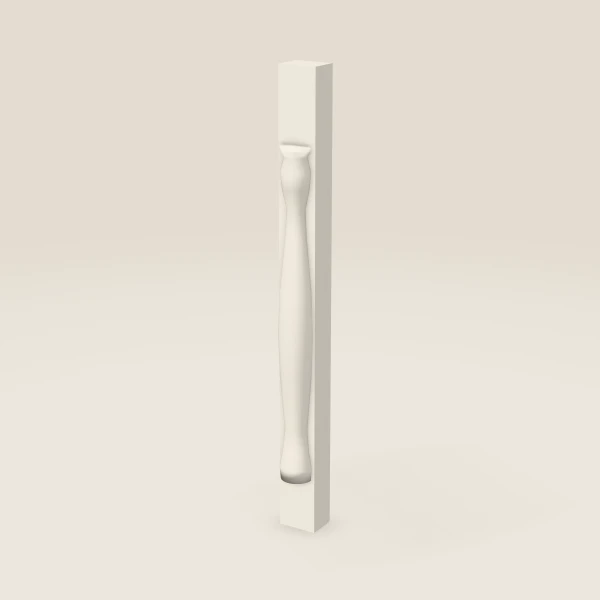 Turned Post with Filler TP3 — 34½" High — Townplace Crema, 3D picture