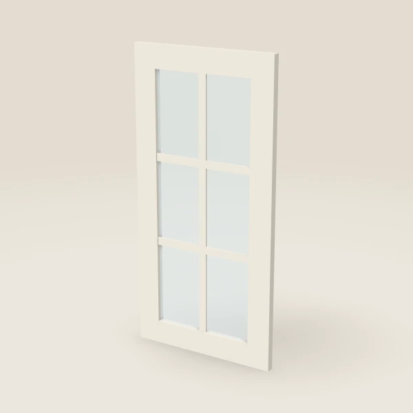 Glass Door with Mullion for W1530 (14½" × 29-5/16") — Townplace Crema, 3D picture