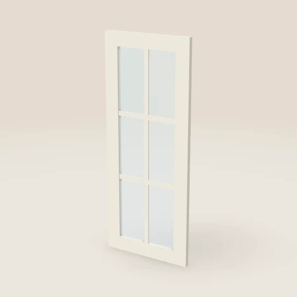 Glass Door with Mullion for W1536 (14½" × 35-5/16") — Townplace Crema, 3D picture