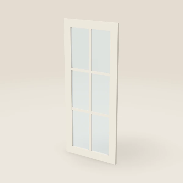 Glass Door with Mullion for W1842 (17½" × 41-5/16") — Townplace Crema, 3D picture