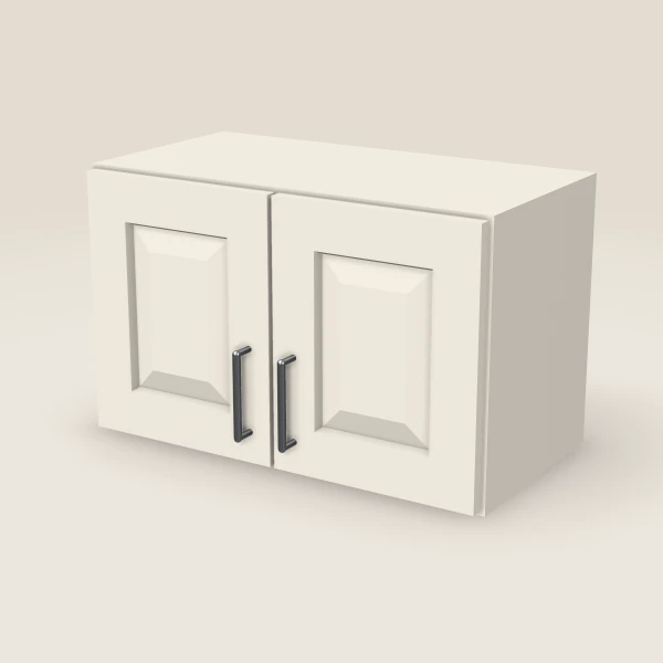 24" Wall Cabinet — 15" High, Double Door — Townplace Crema, 3D picture